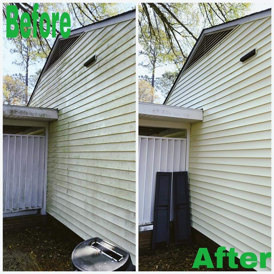 Top quality House Washing performed in Wilmington, North Carolina.