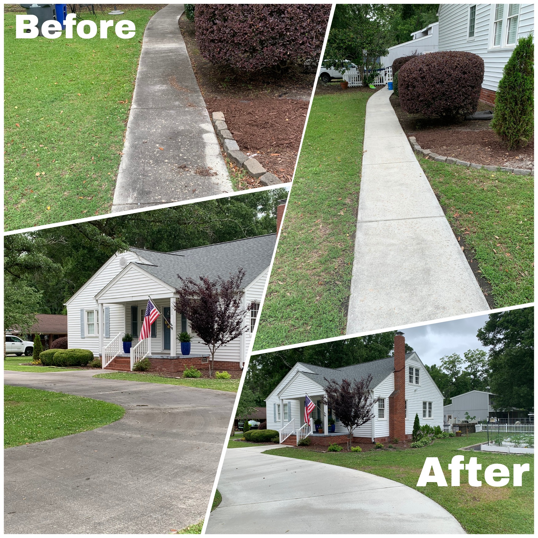 Total Pressure Washing Facelift - Country Home in Burgaw, NC